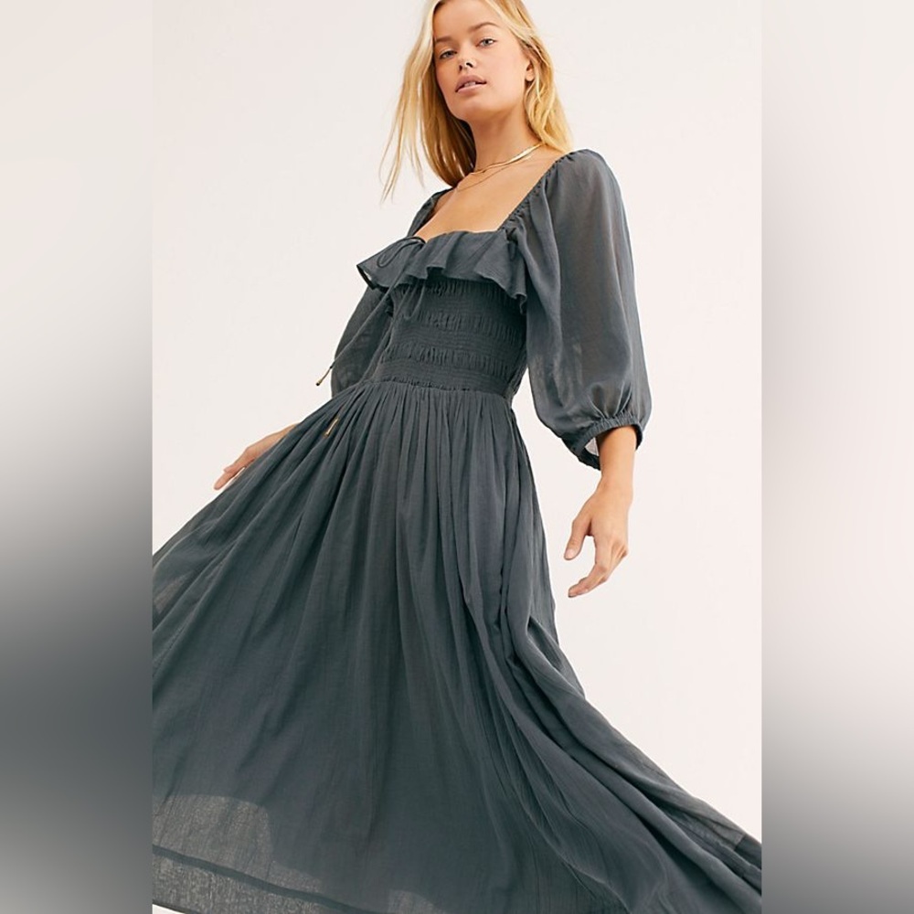 Free People Cotton Oasis Midi Dress